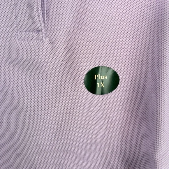 LL Bean NWT Women's Premium Double L Polo Cotton Pastel Pink Size Plus 1X - Picture 5 of 6